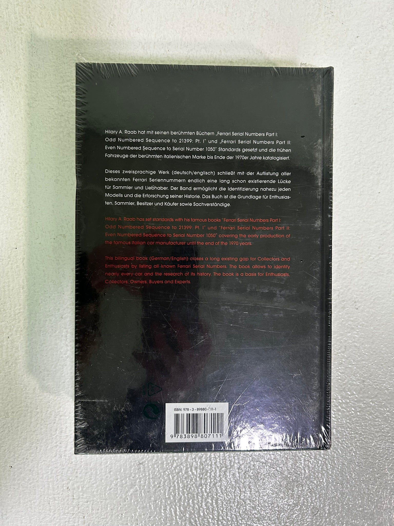 Ferrari Serial Numbers Handbook (1947–2007)