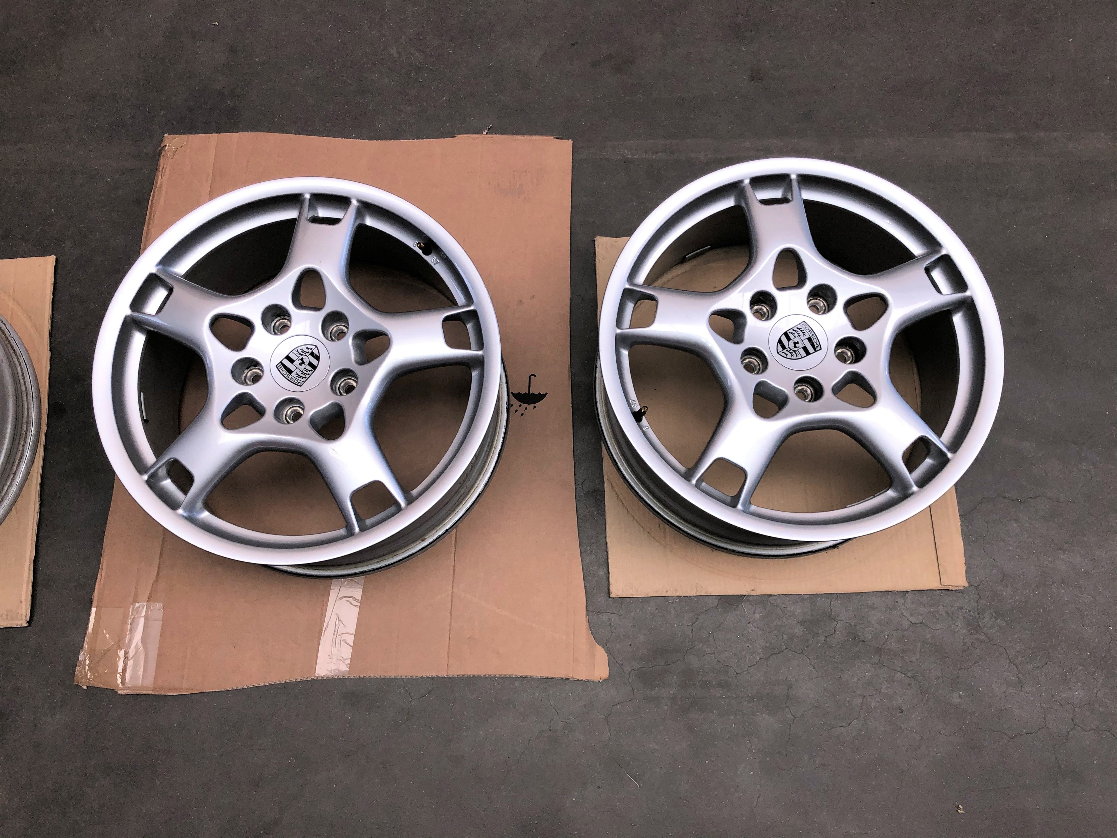 Originele Porsche 19" Achtervelgen – OEM BBS – 997 Carrera S