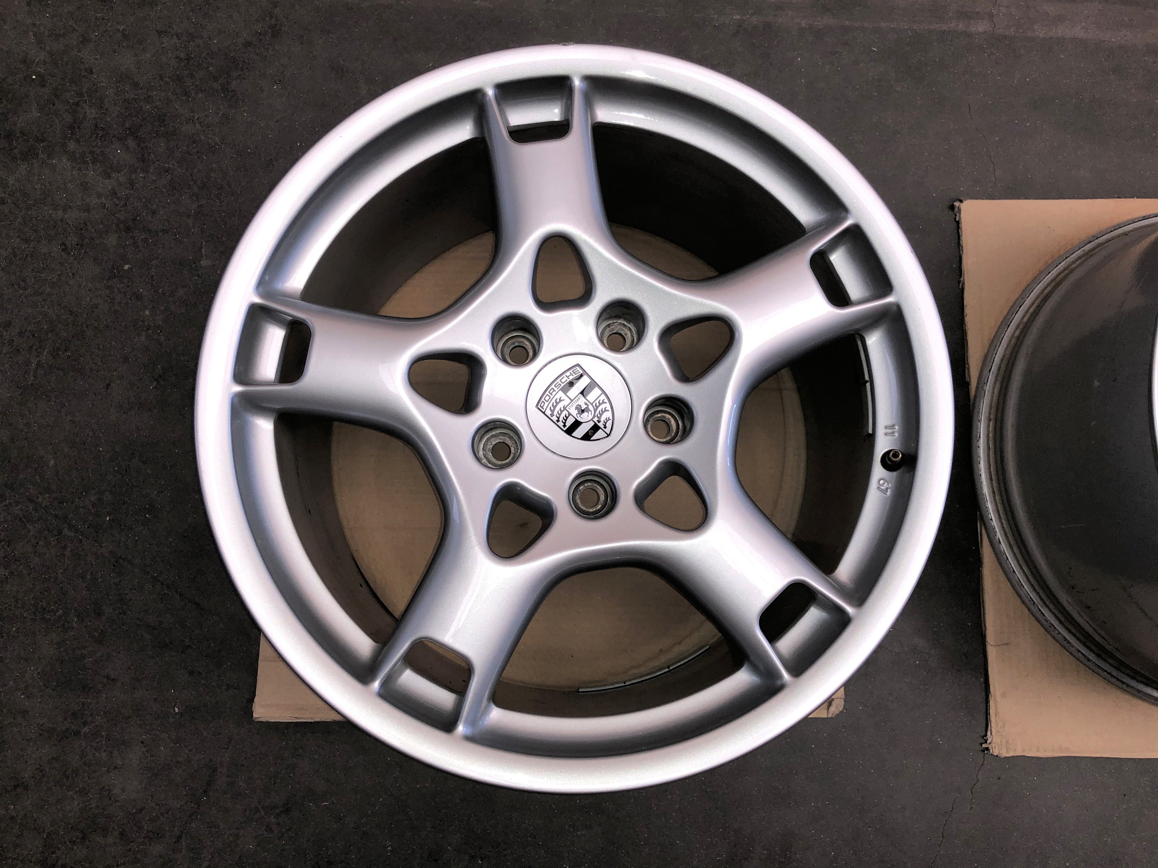 Originele Porsche 19" Achtervelgen – OEM BBS – 997 Carrera S