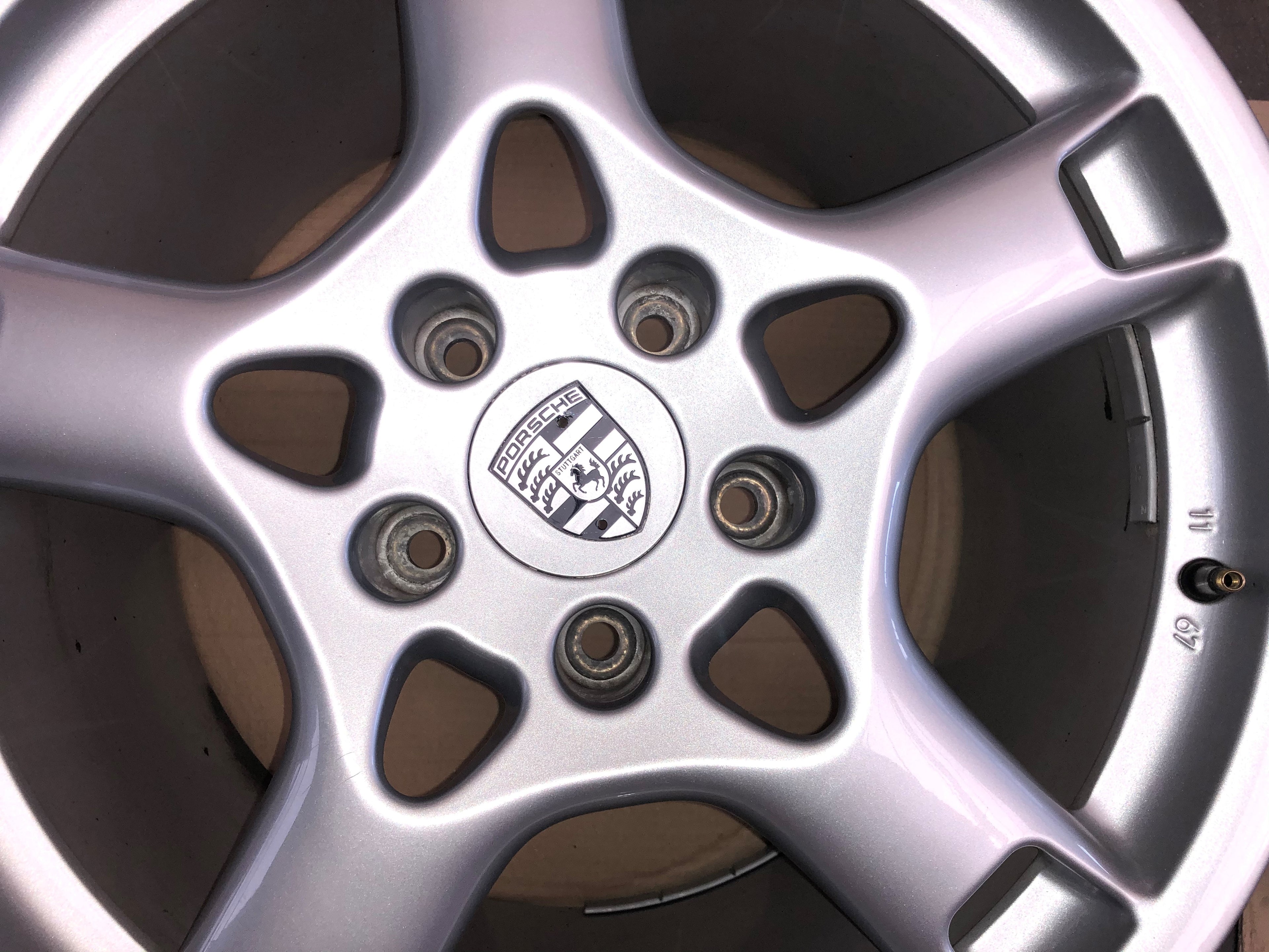 Originele Porsche 19" Achtervelgen – OEM BBS – 997 Carrera S