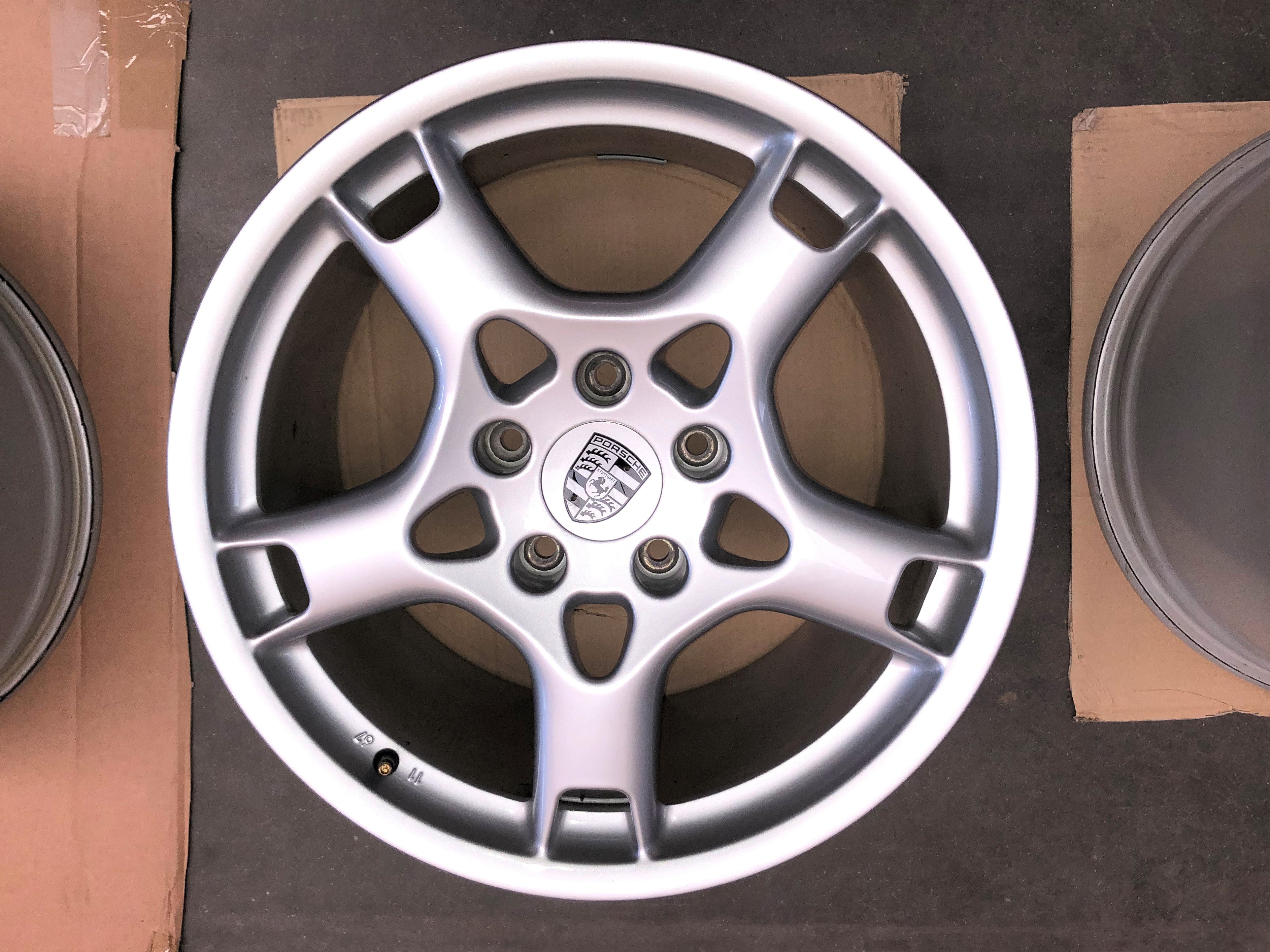Originele Porsche 19" Achtervelgen – OEM BBS – 997 Carrera S