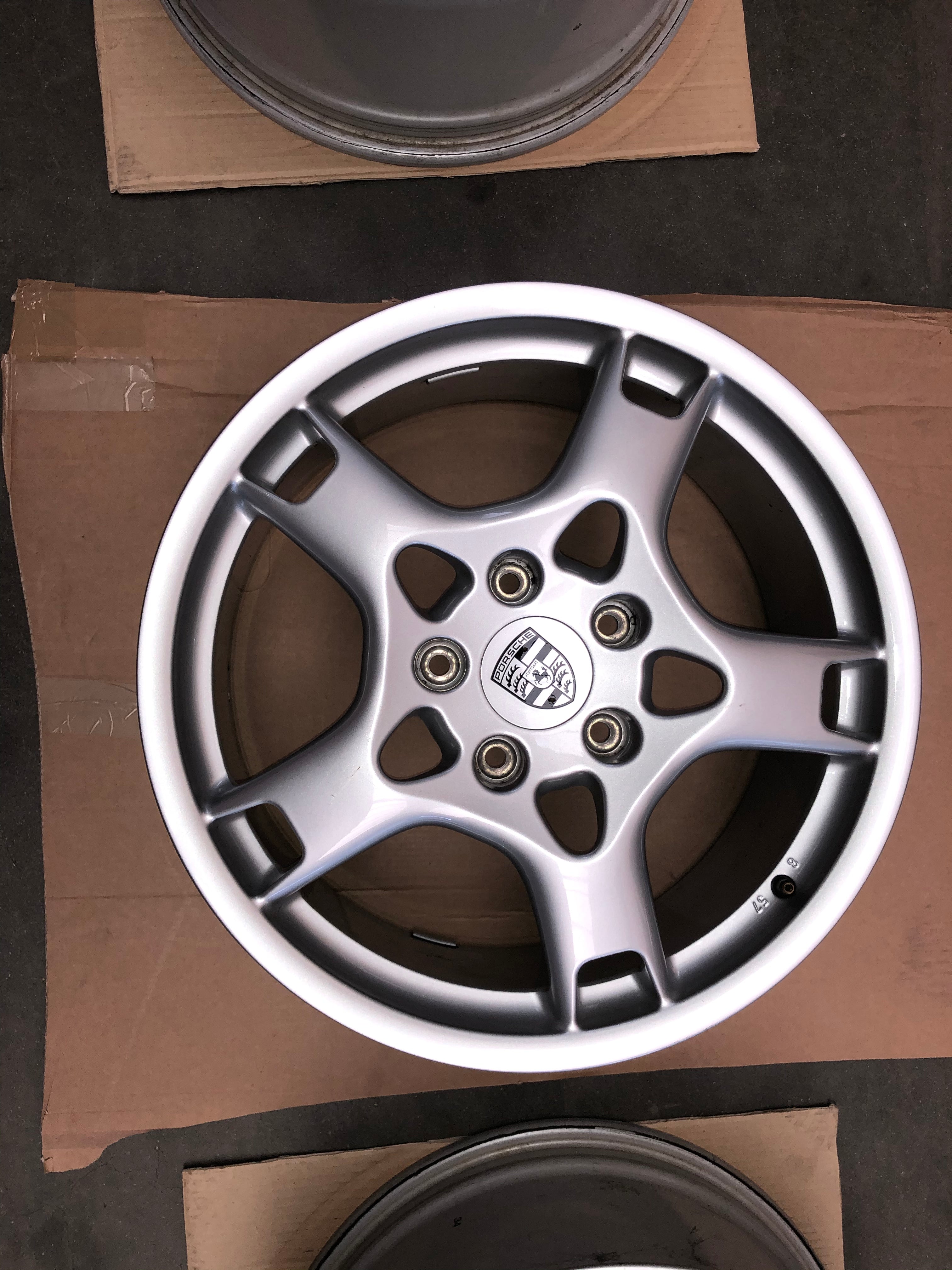Originele Porsche 19" Achtervelgen – OEM BBS – 997 Carrera S