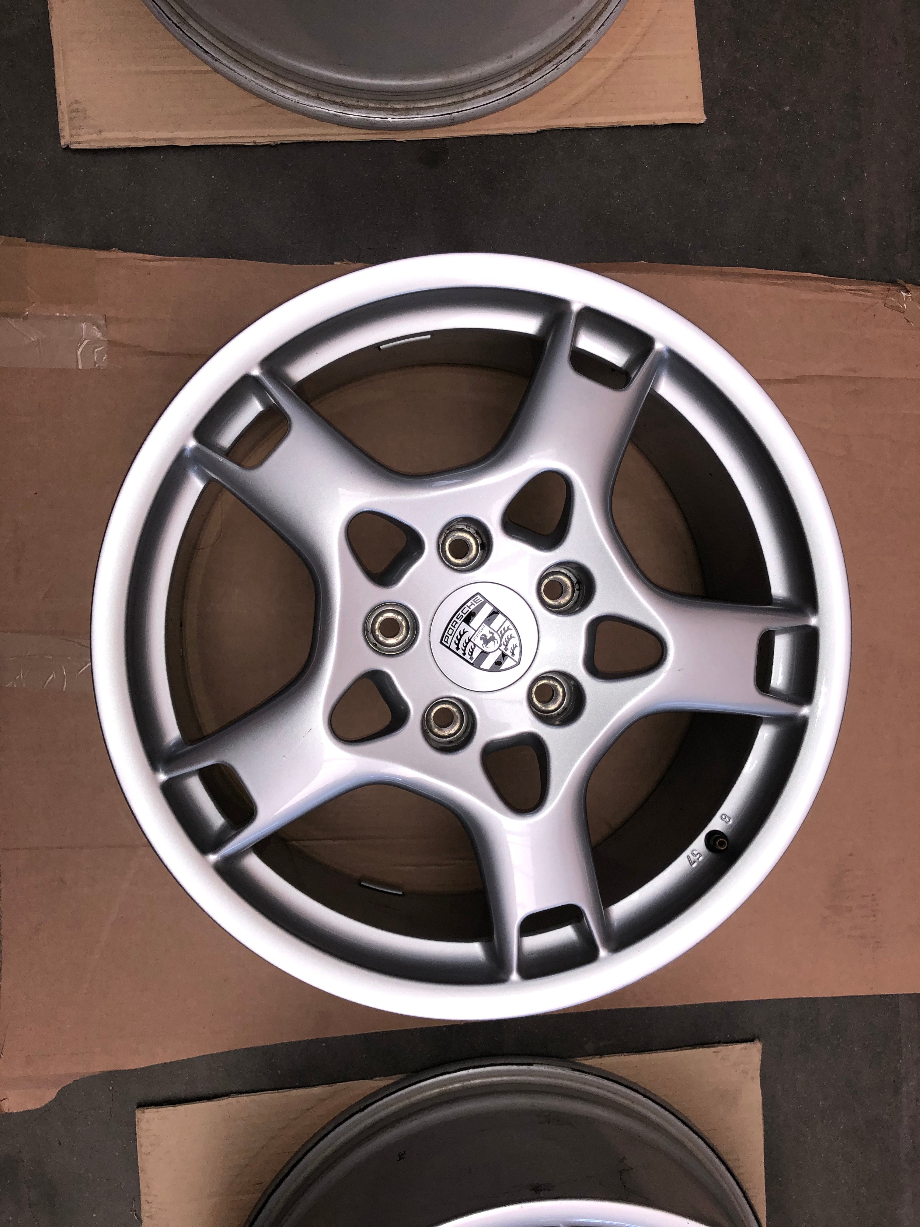 Originele Porsche 19" Achtervelgen – OEM BBS – 997 Carrera S