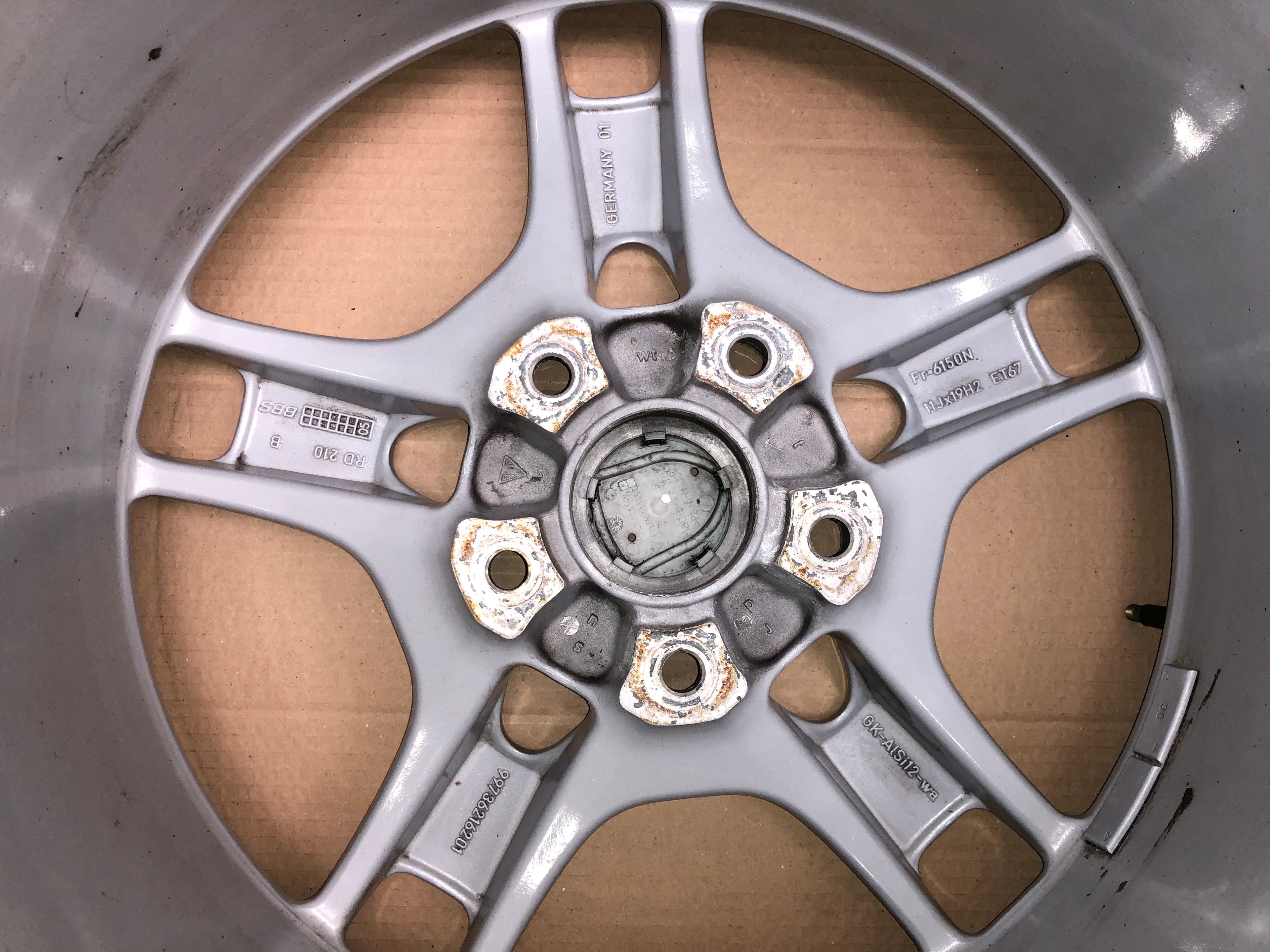 Originele Porsche 19" Achtervelgen – OEM BBS – 997 Carrera S