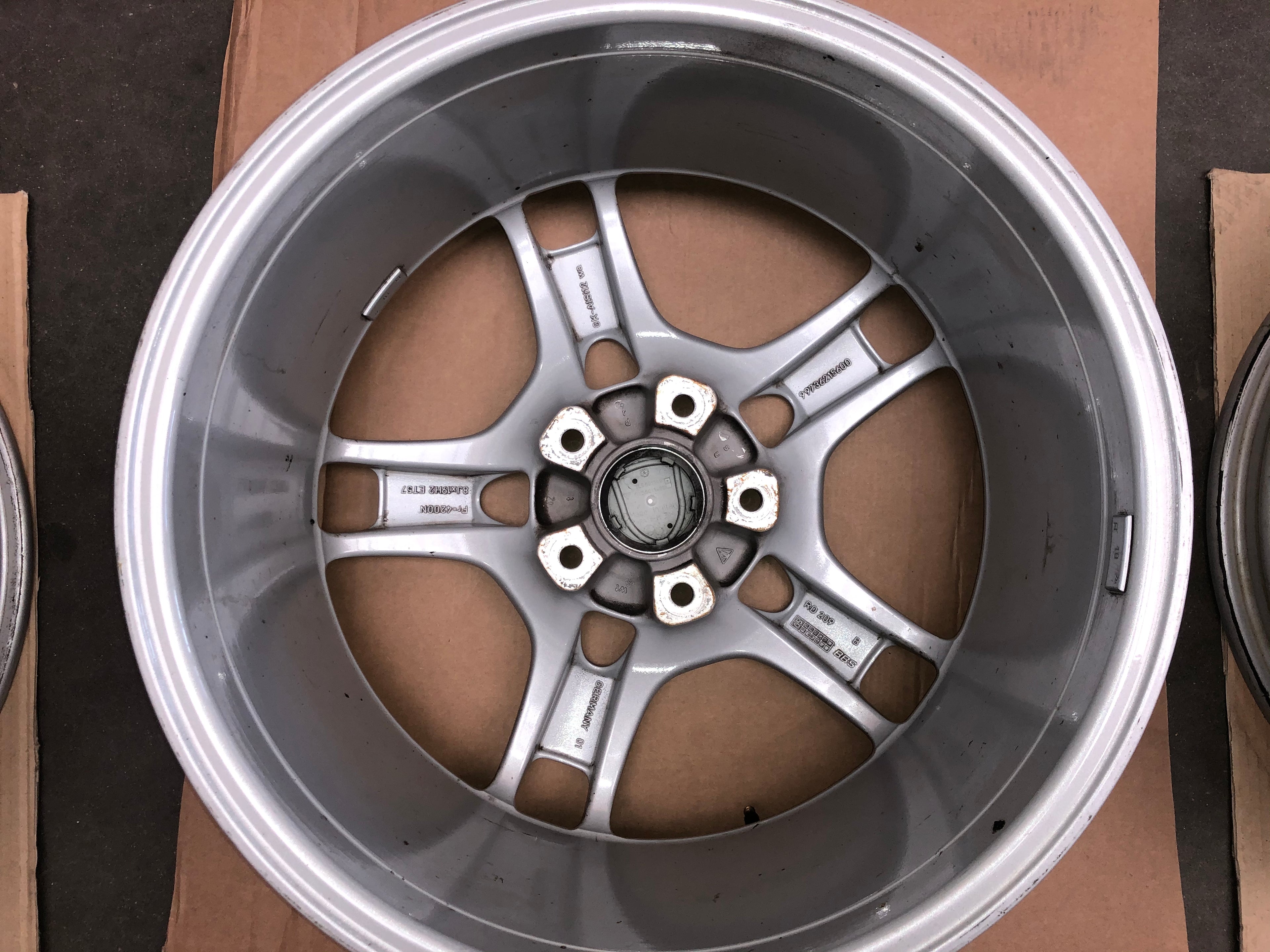 Originele Porsche 19" Achtervelgen – OEM BBS – 997 Carrera S